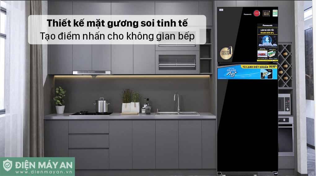 Tủ lạnh Panasonic Inverter 366 lít NR-TL381VGMV